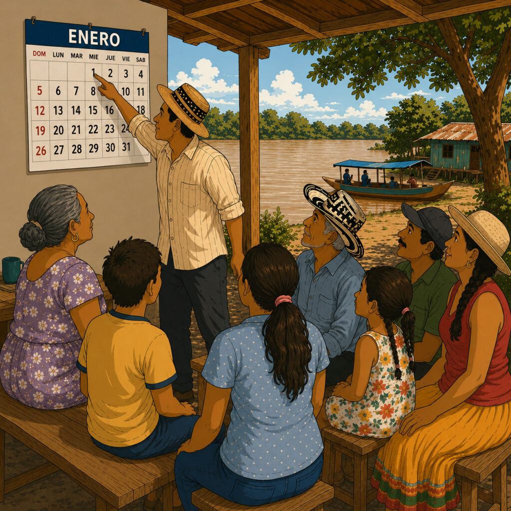 Navigating Colombian rivers