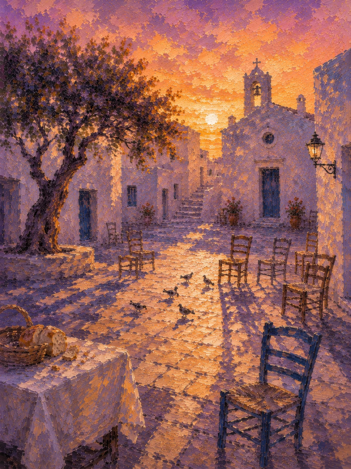 Todavía Había Pan, Digital generative artwork (impasto aesthetic) — from the Magic Apulia series